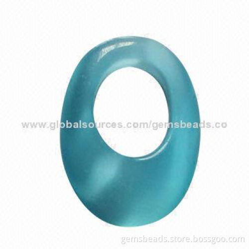 Fashion gemstone hoop earrings